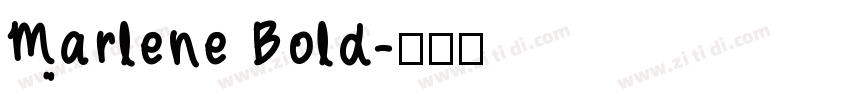 Marlene Bold字体转换